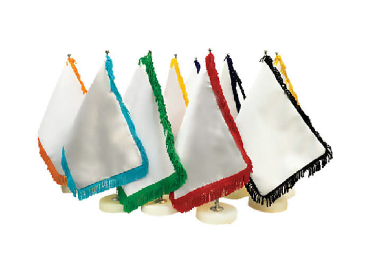 چاپ پرچم رومیزی ریشه‌دار