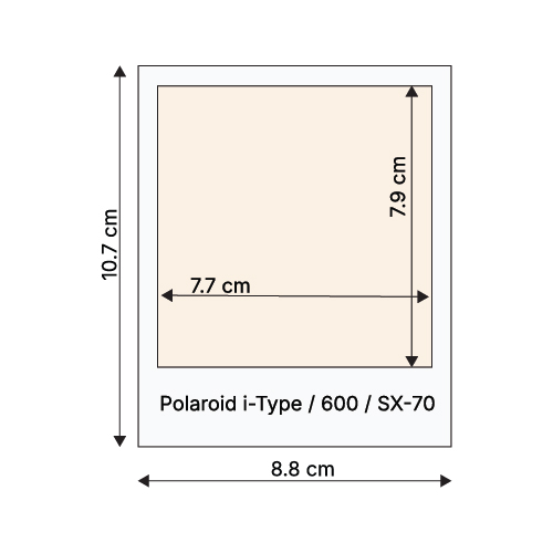چاپ عکس ابعاد POLAROID