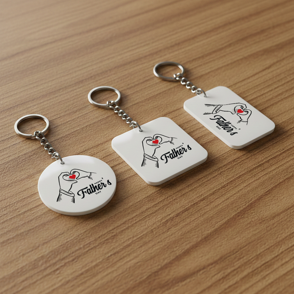 دسته کلید سفارشی روز پدر (طرح child heart)