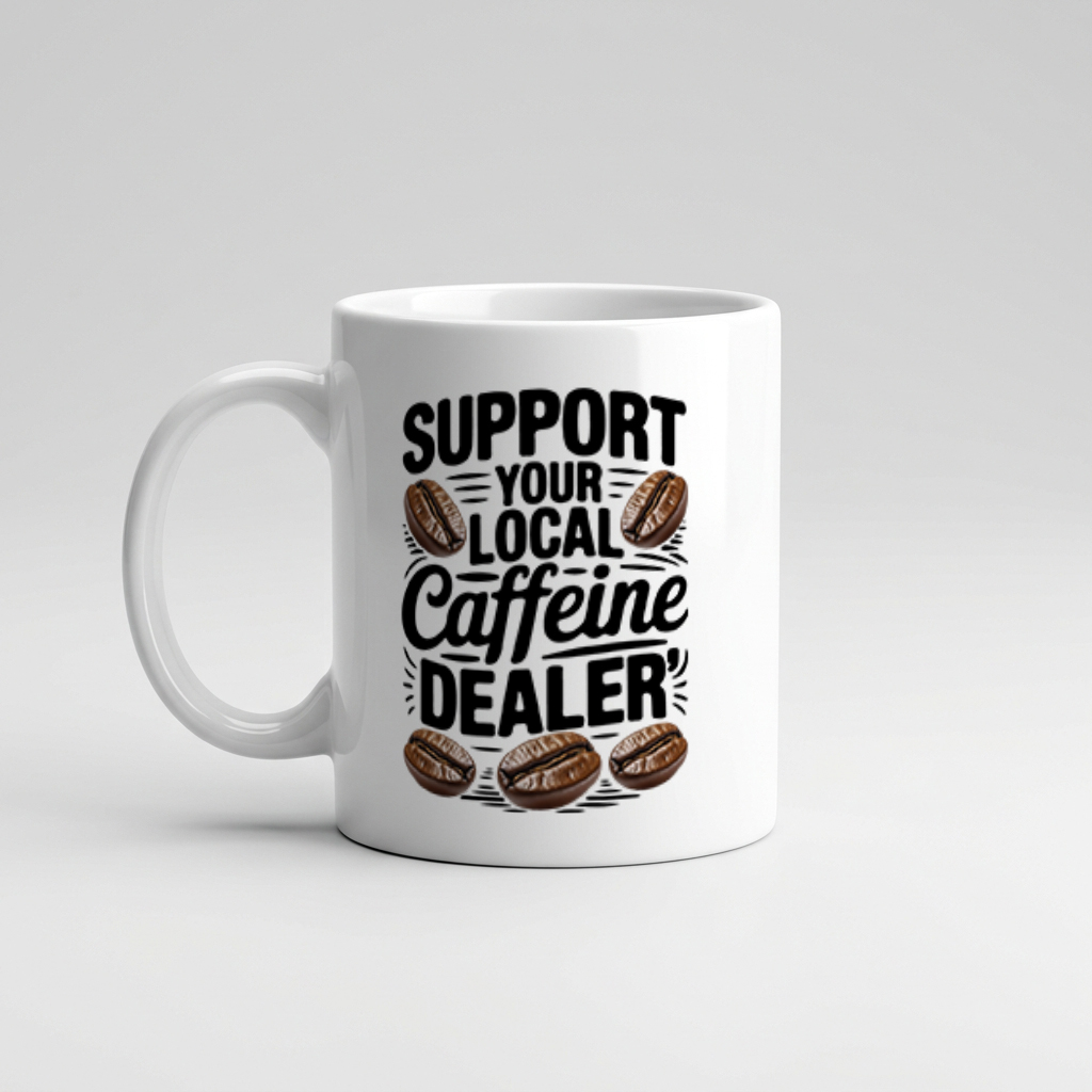 ماگ سرامیکی طرح Caffeine Dealer