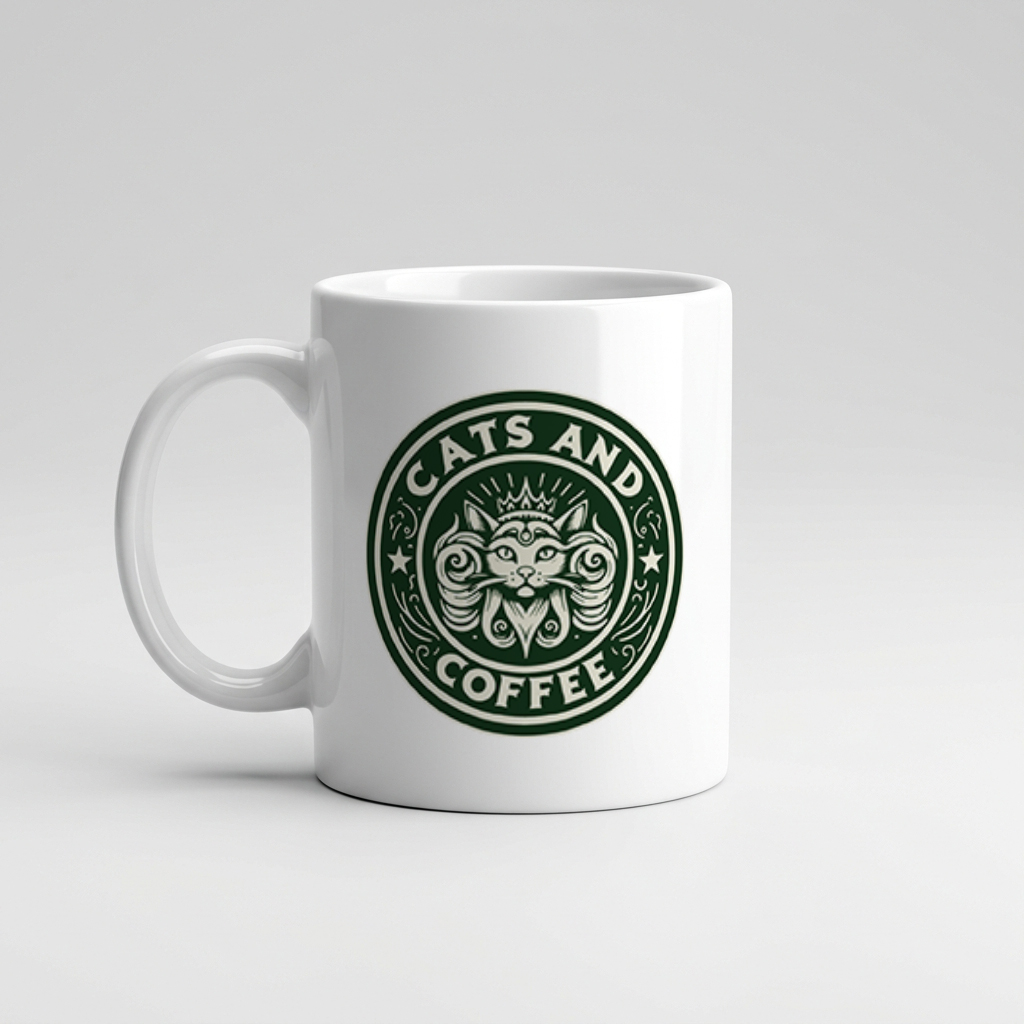 ماگ سرامیکی طرح Cats and Coffee