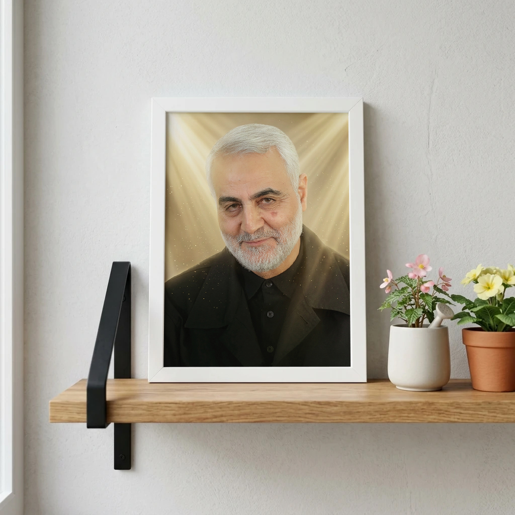 تابلو قاب عکس شهید حاج قاسم سلیمانی