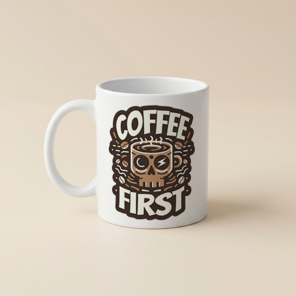 ماگ سرامیکی طرح coffee first